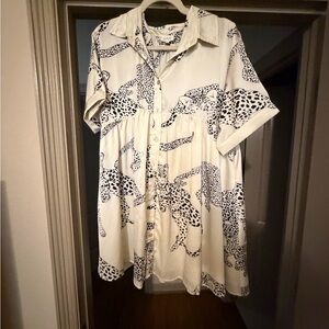 Leopard Print Mini Dress